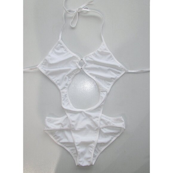 White O-Ring 1 Pc Monokini - NEW - Picture 2 of 11